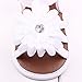 Voberry® Baby Infant Girls Flower Shoes Summer Crib Sandals (0~6 Month, White )