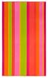 Pink Orange Green Multi Stripe Oversized Beach Towel 40x70 - Oversized Super Luxury Velour Jacquard Beach Towel by Cotton Craft - 500 grams 100% Pure Ringspun Cotton - Brilliant intense vibrant colors - Perfect companion for a trip to the beach, for a picnic, at your poolside or as a colorful bath towel - Highly absorbent - Easy care machine wash