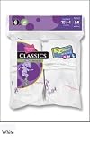 6 PACK Hanes Girls White Classic Ankle Socks - Hanes Style 771/6