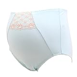犬印 INUJIRUSHI 繊細レース マタニティショーツ(SX-サックス、M-L)