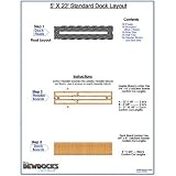 Dewdocks Standard Dock (Beige/Blue,5 X 23-Feet)