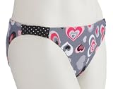 Hot Tuna Ladies Sugar & Spice Bikini Bot Lt Grey - Size 8