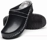 Chef Revival Professional Wood Sole Chef Clogs, Open Back