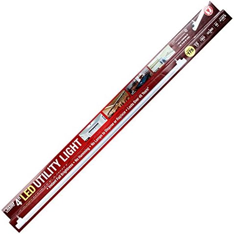 Feit 73992 1 Lamp 4-Feet LED Shop Light, 48-Inch, 4100K