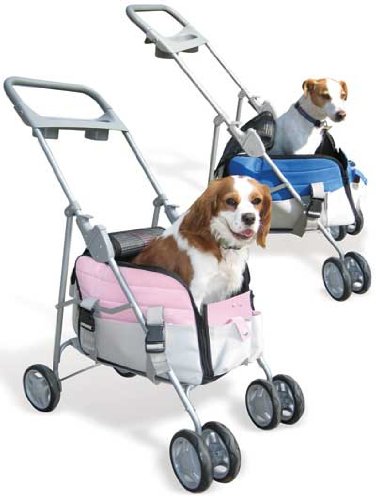 Pet Dog Cat Stroller - Carrier and Car Seat *Pink* or *Blue*