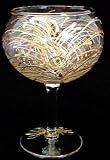Fireworks Design - Hand Painted - Grande Goblet - 17.5 oz..