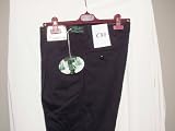 Wool Men's Dress Pants - Manufactures Sample Sale - 2 Pleat Navy Blue 34