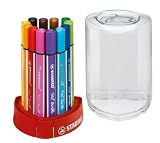 Produkt-Bild: Stabilo 368/12-01 Dreikant-Fasermaler Trio Scribbi, Tischset mit 12 Stiften
