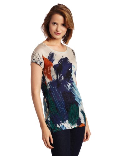 BCBGMAXAZRIA Axel Loose Short-Sleeve Top