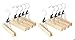Whitmor 6026-342 Natural Wood Collection Slack Hanger, Set of 5 (Pack of 2)
