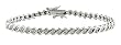 Sterling Silver Diamond Tennis Bracelet (1 cttw), 7.5"