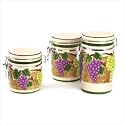 Grape Arbor Canister Set