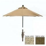 Casual Creations 9 Ft Saddle Market Umbrella With Extension With S...