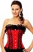Authentic Steel Boned Waist Reducing Lace Burlesque Satin Corset