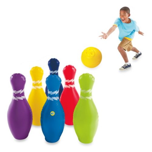 Discovery Kids Jumbo Inflatable 7 Piece Bowling Set On Sale