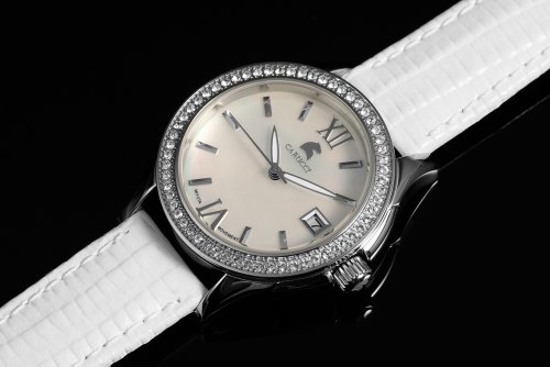 Carucci Watches Damen-Armbanduhr Analog Automatik Leder CA2188WH Preisvergleich