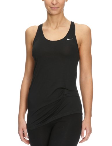 NIKE Damen Tank Top Flux, black/matte silver, L, 438611 Preisvergleich