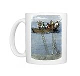 Diver collecting amber in the Baltic Sea, 1850s Photo Mugs