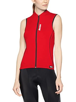 Santini Chaleco para Ciclismo Ora (Rojo)