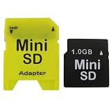 Mini SD Memory Card with Adaptor, 1GB