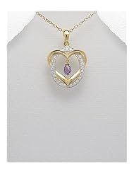 CZ Pendant Necklace In 92.5 Sterling Silver
