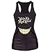 JETTINGBUY Women T-shirt Gothic Punk Tank top Vest 3D Print Camisole