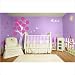 Girls Wall Decor - Flower Garden Theme Wall Mural - Wall Stencils for Decorating a Girls Room