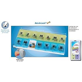 EZY Dose Adult-Lock 14-Day Pill Reminder - 1 ea
