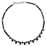 Gemstone Necklace with Sterling Silver 18.5 inches