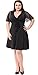 Sapphyra Women's Elegant Plus V-Neck Lace Sleeve Crochet Midi Dress Size 1X-5X