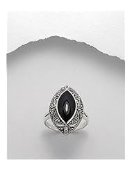 Marcasite Ring In 92.5 Sterling Silver