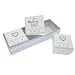 White Cotton Cards New Pram Baby Boy 3-in-1 1st Curl and Tooth Keepsake Box
