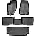 WeatherTech Custom Fit FloorLiners for Ford Explorer - Full Set (447041-44359-2-3), Black