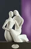 Produkt-Bild: Sculpture Francis Paar - SAG MIR ... - creme 28cm hoch aus hochwertiger Keramik