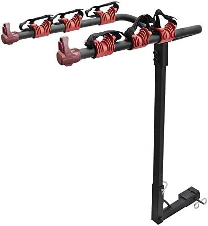 3 Bicycle Bike Rack Hitch Mount Carrier Car Truck Bike Carrier-Fits both 1-1/3" and 2" common receiver hitch size