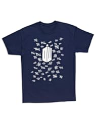 Apparel: Doctor Who Tally Marks T-shirt Navy Large