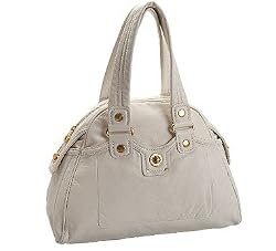 Marc by Marc Jacobs Totally Turnlock Adian Satchel Bag Purse Cream Fraiche