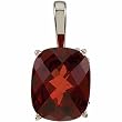 14K White Gold Mozambique Garnet Necklace