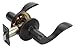 Dynasty Hardware V-HER-82-12P Heritage Lever Passage Set, Aged Oil Rubbed Bronze, Visual Pack