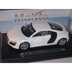 AUDI R8 R 8 COUPE WEISS 1/18 MAISTO MODELLAUTO MODELL AUTO