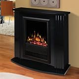 Electrolog by Dimplex Electraflame Mozart Electric Fireplace in Gloss Black