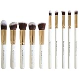 Premium Synthetic Kabuki Makeup Brush Set - The Perfect Cosmetic Brushes for Your Eyeshadow, Contour Kit, Blush, Foundation, Concealer Face Powder and Eyeliner