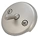Plumb USA Bathtub Tub Replacement Drain Trim kit - Satin Nickel Finish, Trip Lever Type, Stainless Steel Drain Cover, Copper Body, Zinc Lever Plate