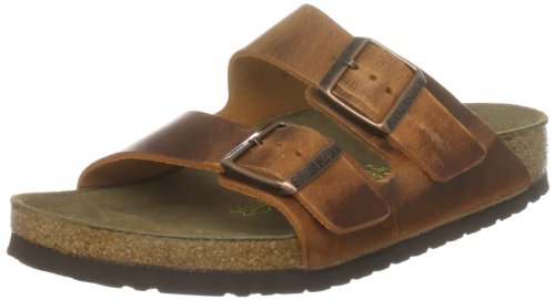 Birkenstock Arizona Smooth Leather, Style-No. 52891, Unisex Clogs, Antique Brown, EU 42, normal width
