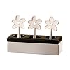 Wenko 52587100 Luftbefeuchter Blumenkasten - Keramik-Verdunster, 22 x 16 x 8.5 cm, wei�-schwarz