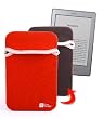 DURAGADGET Reversable RED / BLACK Water Resistant Neoprene Case/Cover For New 2010 Amazon Kindle 3, Amazon Kindle 3 Case, Amazon Kindle 3g case, Amazon Kindle Wi-Fi Case, 6" Display, Kindle Graphite, Latest Generation