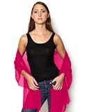 Azuri Silk Chiffon Wrap - 110 Colors, Hot Pink