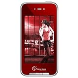 Visual Land V-Touch Pro 4 GB 3-Inch Touch Screen MP3 Player with TV Out, MicroSD and Camera (Red)