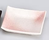 桜志野正角小皿 5個組 【美濃焼 小皿】 〔キャッシュバックキャンペーン対象商品〕