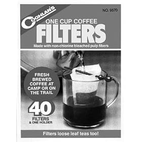 Coghlans 9570 Coghlans One Cup Coffee Filters Package 40 by Coghlan's